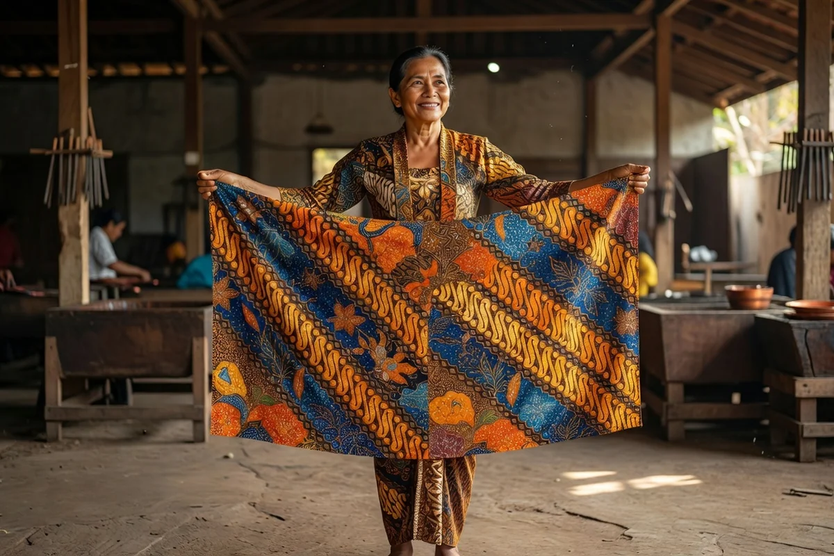 batik indonesien teinture cire motifs