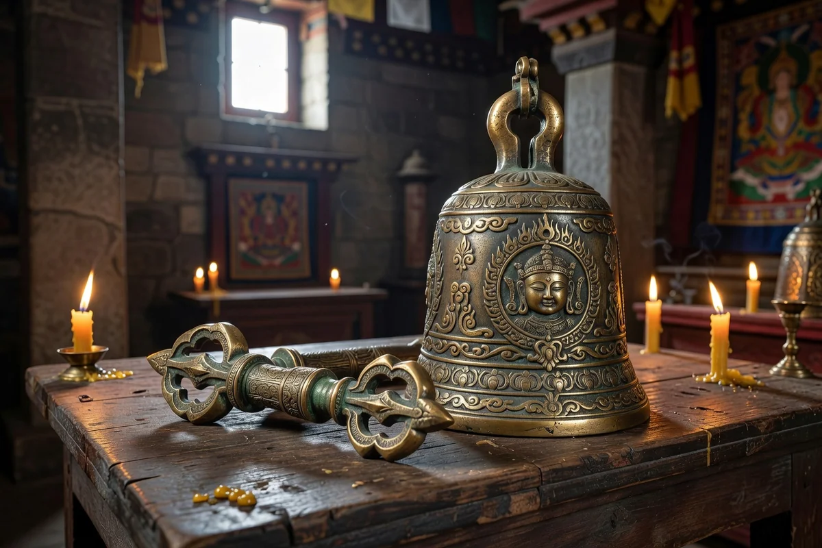 Moulins à prières et cloches tibétaines : fonction et symbolique